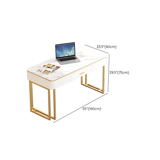 Gambe glam gambe di ferro scrivania home home da 29,5 pollici di ufficio alto