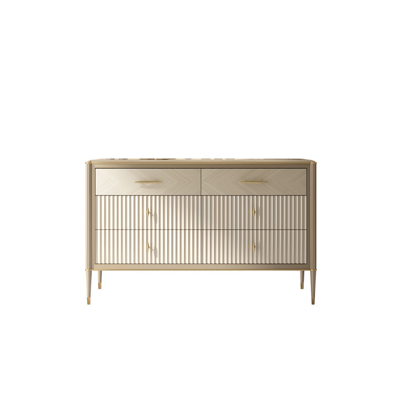 Wooden Storage Chest Dresser Glam Storage Chest with 6 Drawers https: res.litfad.com site img item 2023 02 21 7428933 1200x1200.jpg Clearhalo 'Bedroom Furniture' 'Dressers & Chests' 'dressers_chests' 'furn' 'furn_dressers_chests' 'Furniture' 7428933