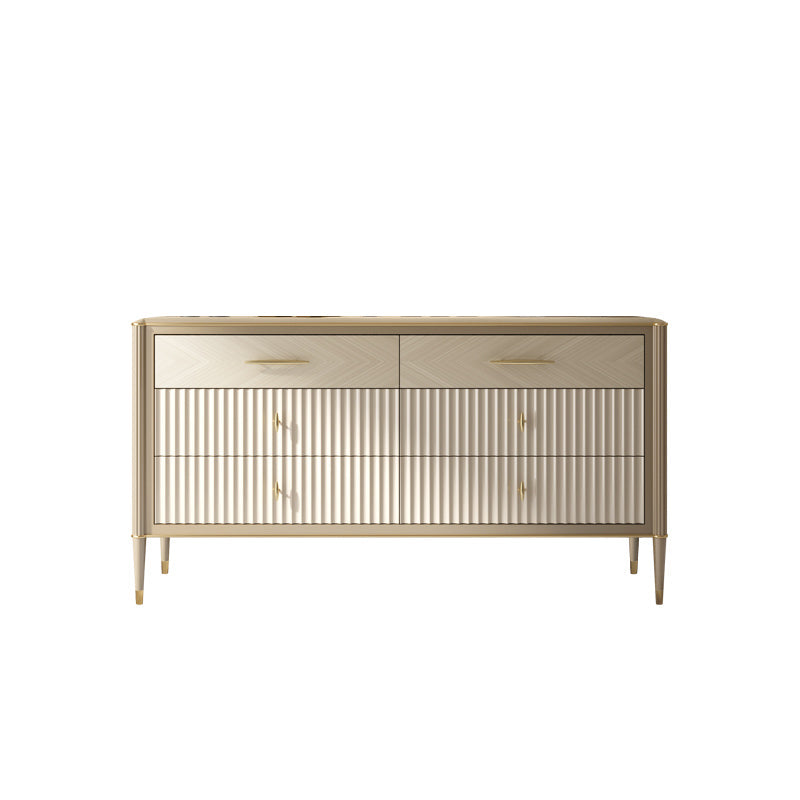 Wooden Storage Chest Dresser Glam Storage Chest with 6 Drawers https: res.litfad.com site img item 2023 02 18 7428935 1200x1200.jpg Clearhalo 'Bedroom Furniture' 'Dressers & Chests' 'dressers_chests' 'furn' 'furn_dressers_chests' 'Furniture' 7428935
