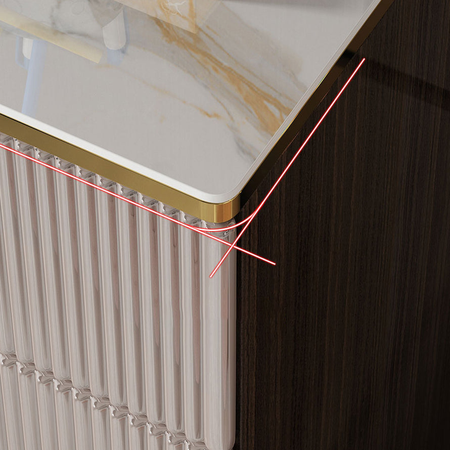 Modern de almacenamiento Cofensador de almacenamiento Cofre de piedra con 5 cajones