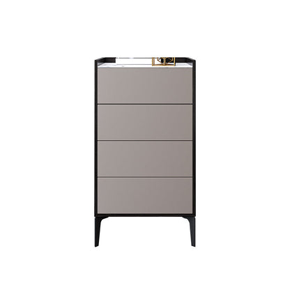 Stone Storage Chest Modern Storage Chest Dresser for Bedroom 15.7"L x 15.7"W x 43.7"H