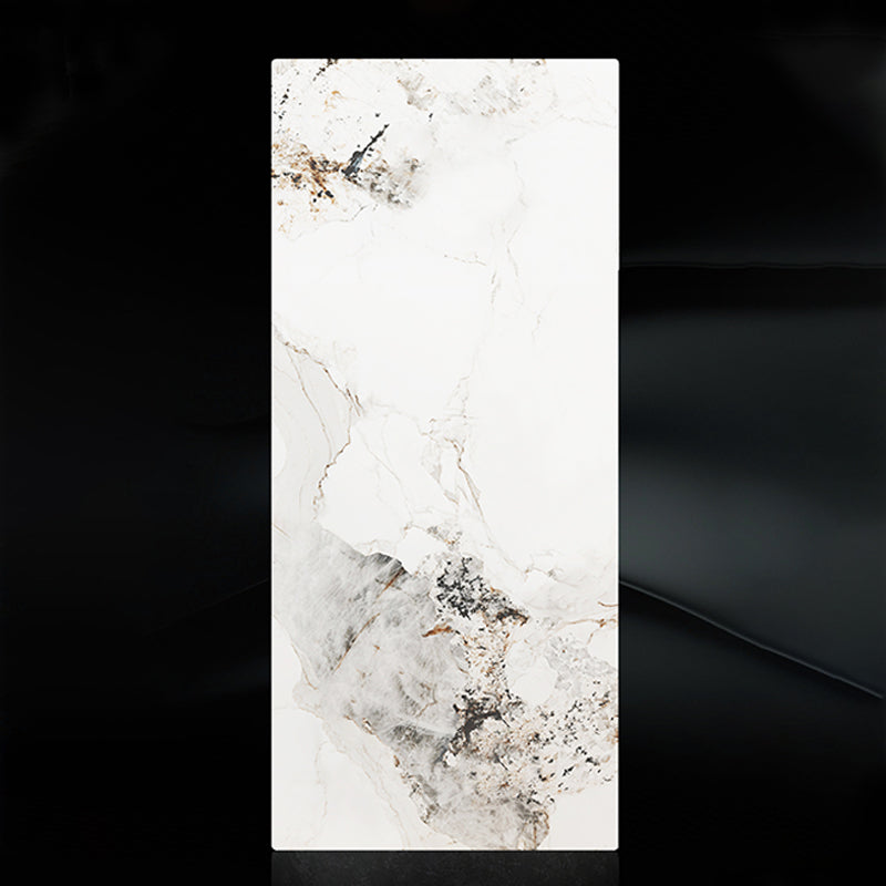 Bureau en pierre incurvé Glam Style Metal Writing Bureau pour le bureau