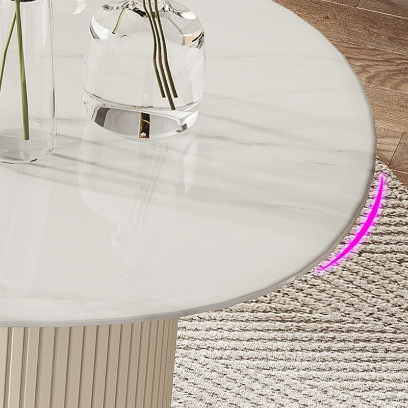 Irregular Shaped Stone Top Office Desk Glam Style Writing Desk for Office Clearhalo 'furn' 'furn_office_desk' 'Furniture' 'Office Desks' 'Office Furniture' 'office_desk' 7429171