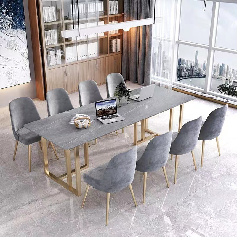 RECTANGE STREE TOP BURIS BUREAU BUREAU MODERNE STYLE DÉCRIT AVEC MÉTAL BASE POUR OFFICE