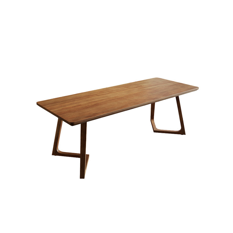 Contemporary Style Wood Office Desk Rectangular Task Desk with 2 Legs for Office Clearhalo 'furn' 'furn_office_desk' 'Furniture' 'Office Desks' 'Office Furniture' 'office_desk' 7429204