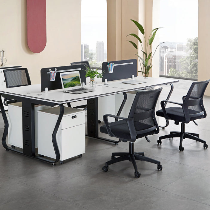 Silla de oficina de armas fijas Mecanismo de inclinación de la colcha de escritorio ergonómico moderno con ruedas