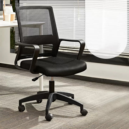 Silla de oficina de armas fijas Mecanismo de inclinación de la colcha de escritorio ergonómico moderno con ruedas