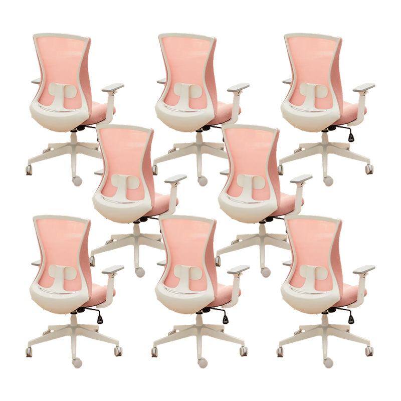 Meccanismo di inclinazione della sedia da slitta per armi rimovibile moderna nessuna sedia da scrivania ergonomica angosciante