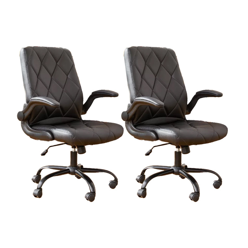 Meccanismo di inclinazione della sedia per ufficio arms rimovibile moderna nessuna sedia angosciante con ruote