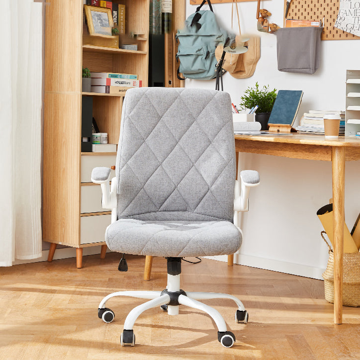 Meccanismo di inclinazione della sedia per ufficio arms rimovibile moderna nessuna sedia angosciante con ruote