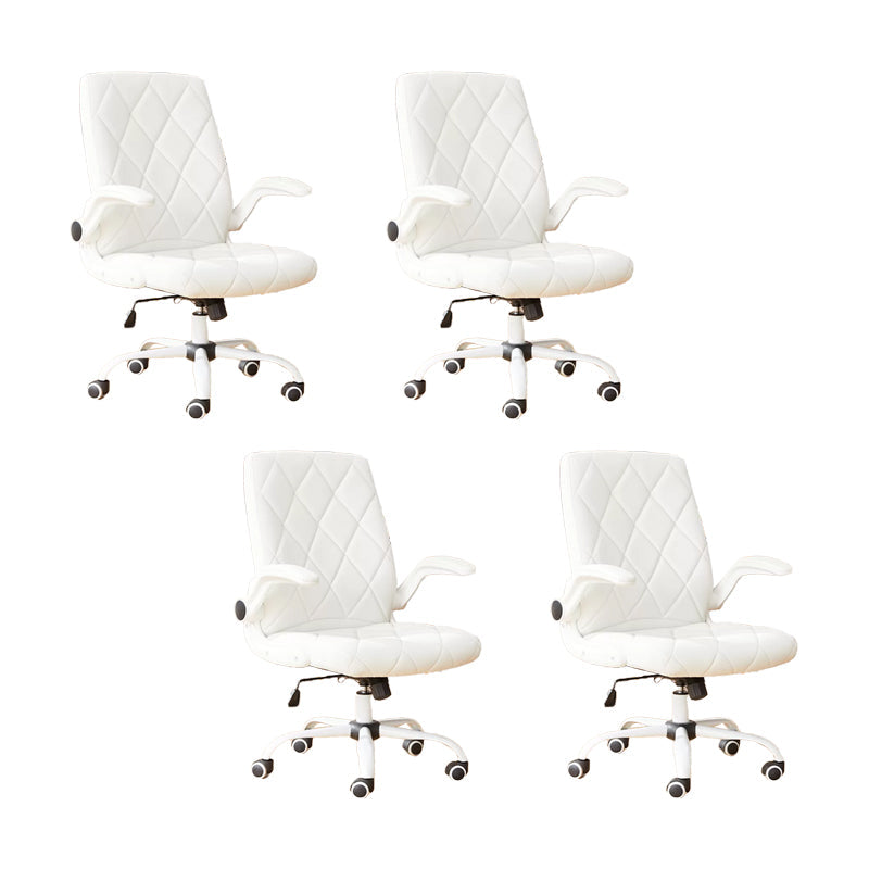 Meccanismo di inclinazione della sedia per ufficio arms rimovibile moderna nessuna sedia angosciante con ruote