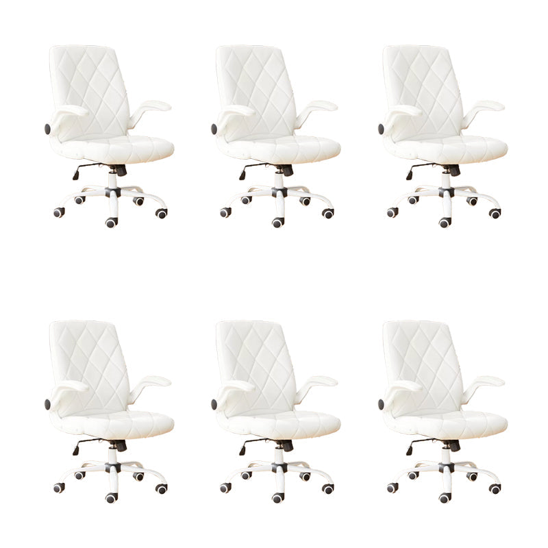 Meccanismo di inclinazione della sedia per ufficio arms rimovibile moderna nessuna sedia angosciante con ruote