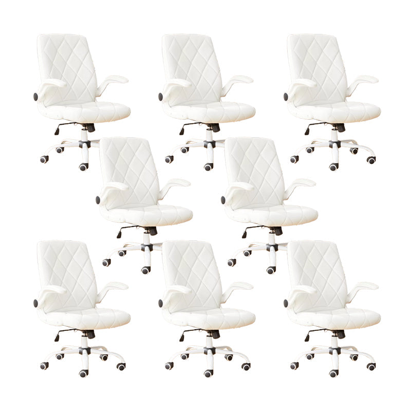 Meccanismo di inclinazione della sedia per ufficio arms rimovibile moderna nessuna sedia angosciante con ruote