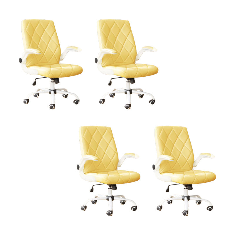 Meccanismo di inclinazione della sedia per ufficio arms rimovibile moderna nessuna sedia angosciante con ruote