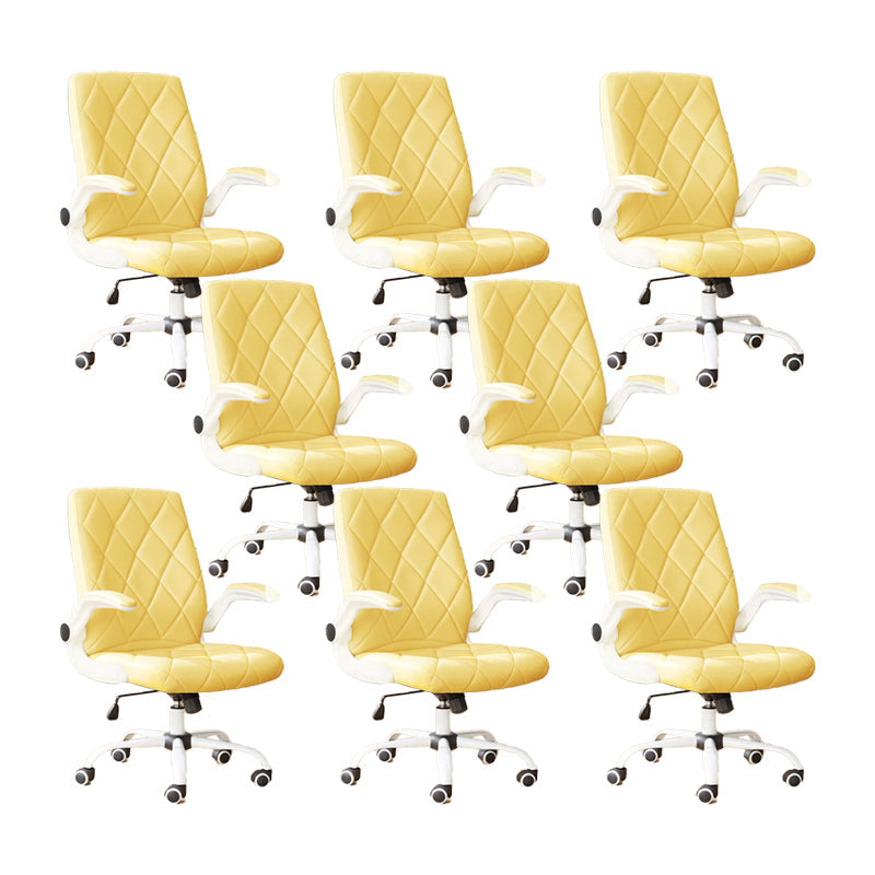 Meccanismo di inclinazione della sedia per ufficio arms rimovibile moderna nessuna sedia angosciante con ruote