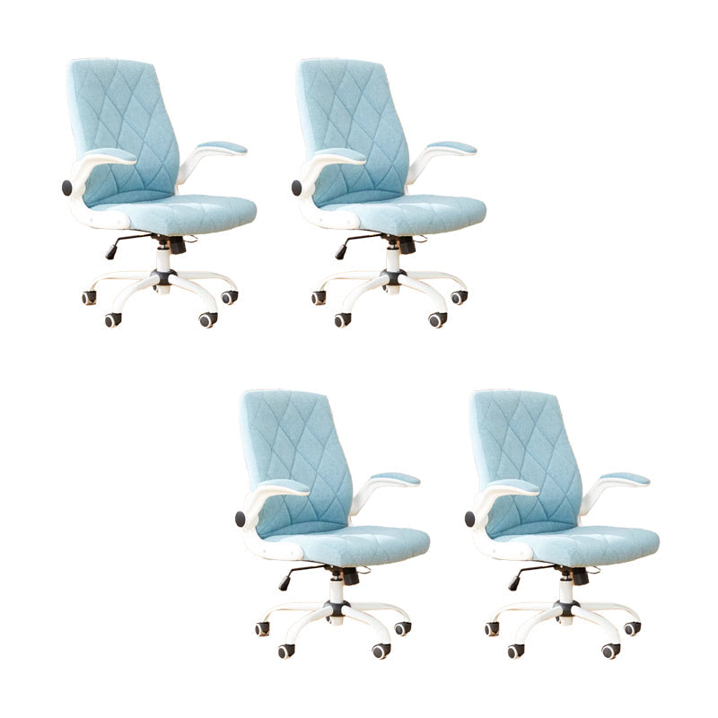 Meccanismo di inclinazione della sedia per ufficio arms rimovibile moderna nessuna sedia angosciante con ruote