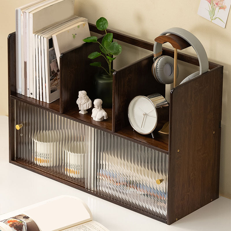 Libreria verticale chiusa con libreria contemporanea con armadi