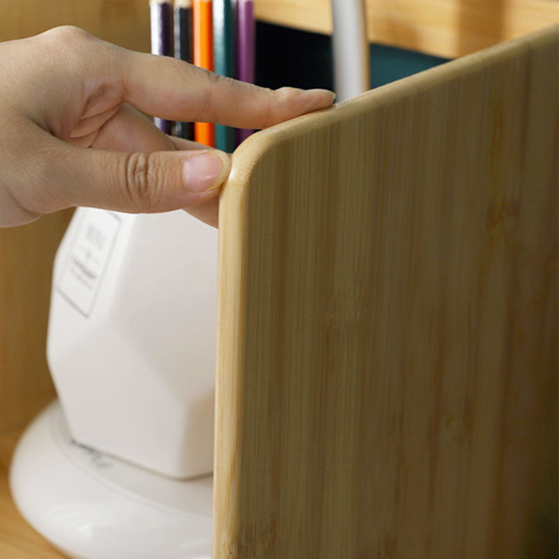 Eigentijdse gesloten bamboo -boekenplank glazen boekenkast voor thuis en kantoor