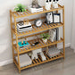 Contemporary Open Back Bamboo Bookshelf Ladder Bookcase with Shelves Clearhalo 'Bookcases' 'furn' 'furn_bookcases' 'Furniture' 'Office Furniture' 7429587