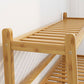 Contemporary Open Back Bamboo Bookshelf Ladder Bookcase with Shelves Clearhalo 'Bookcases' 'furn' 'furn_bookcases' 'Furniture' 'Office Furniture' 7429595