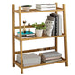 Contemporary Open Back Bamboo Bookshelf Ladder Bookcase with Shelves Clearhalo 'Bookcases' 'furn' 'furn_bookcases' 'Furniture' 'Office Furniture' 7429601