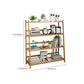 Contemporary Open Back Bamboo Bookshelf Ladder Bookcase with Shelves Clearhalo 'Bookcases' 'furn' 'furn_bookcases' 'Furniture' 'Office Furniture' 7429608