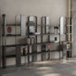 4 Shelves Contemporary Bookcase Standard Metal Open Back Bookshelf Clearhalo 'Bookcases' 'furn' 'furn_bookcases' 'Furniture' 'Office Furniture' 7429612