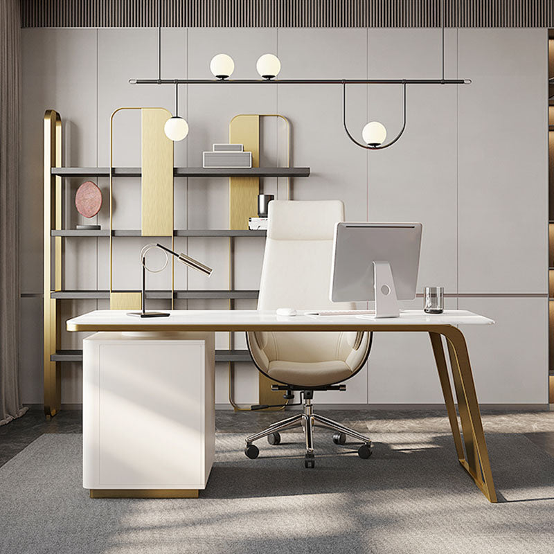 4 Shelves Contemporary Bookcase Standard Metal Open Back Bookshelf Clearhalo 'Bookcases' 'furn' 'furn_bookcases' 'Furniture' 'Office Furniture' 7429619