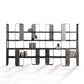 4 Shelves Contemporary Bookcase Standard Metal Open Back Bookshelf Clearhalo 'Bookcases' 'furn' 'furn_bookcases' 'Furniture' 'Office Furniture' 7429621