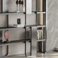 4 Shelves Contemporary Bookcase Standard Metal Open Back Bookshelf Clearhalo 'Bookcases' 'furn' 'furn_bookcases' 'Furniture' 'Office Furniture' 7429622