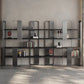 4 Shelves Contemporary Bookcase Standard Metal Open Back Bookshelf Clearhalo 'Bookcases' 'furn' 'furn_bookcases' 'Furniture' 'Office Furniture' 7429626