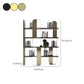 4 Shelves Contemporary Bookcase Standard Metal Open Back Bookshelf Clearhalo 'Bookcases' 'furn' 'furn_bookcases' 'Furniture' 'Office Furniture' 7429628