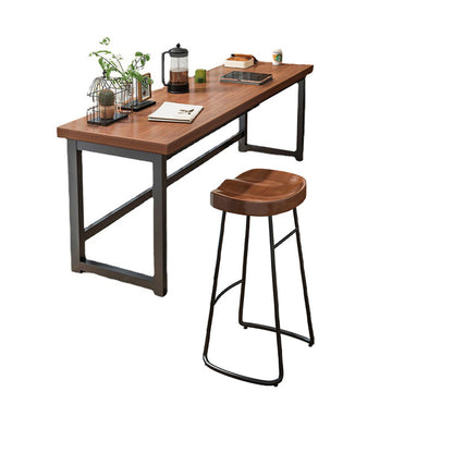 Tavolo da bancone moderno rettangolare in legno Set tavolo da bar da 2/3/4 pezzi per balcone