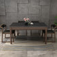 Mesa de comedor de piedra de 4 pies, mesa de comedor de estilo moderno para el hogar