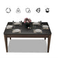 Mesa de comedor de piedra de 4 pies, mesa de comedor de estilo moderno para el hogar