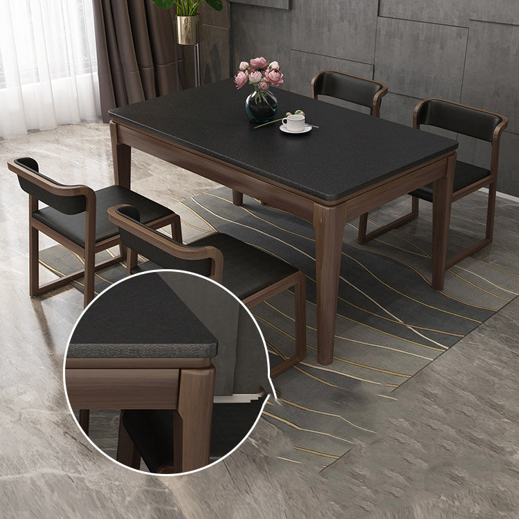 Mesa de comedor de piedra de 4 pies, mesa de comedor de estilo moderno para el hogar