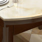 Extendable Dining Table Marble Top Table for Kitchen Dining Room