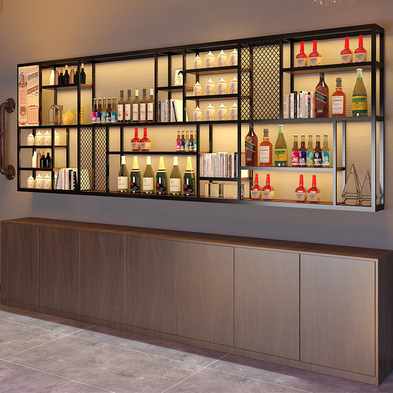 Wall Mounted Wine Bottle Rack Metal Wine Bottle Rack for Home