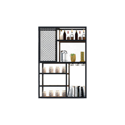 Wall gemonteerd wijnflesje rek metalen wijnflessen rek voor thuis