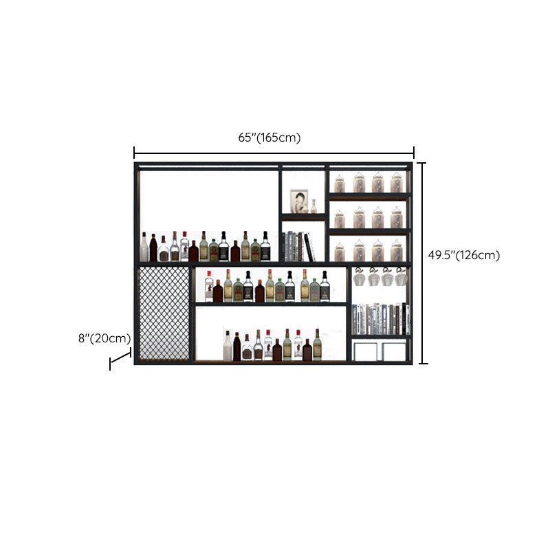 Wall gemonteerd wijnflesje rek metalen wijnflessen rek voor thuis