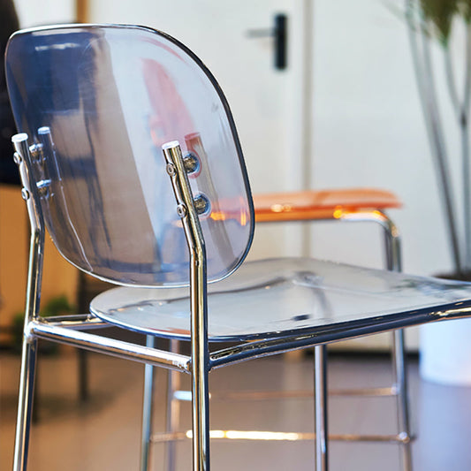 Plastic Bar Stools Industrial Style Backless Bar Stools with Footrest