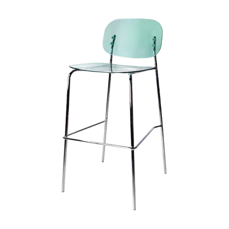 Sgabelli da bar in plastica in stile industriale sgabelli da bar senza schienale con poggiapiedi