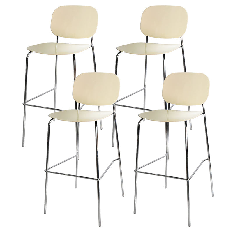 Sgabelli da bar in plastica in stile industriale sgabelli da bar senza schienale con poggiapiedi