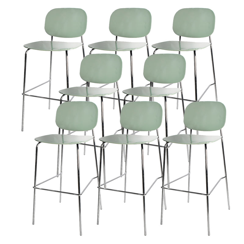 Sgabelli da bar in plastica in stile industriale sgabelli da bar senza schienale con poggiapiedi