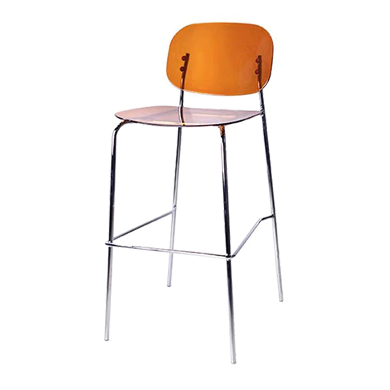 Sgabelli da bar in plastica in stile industriale sgabelli da bar senza schienale con poggiapiedi