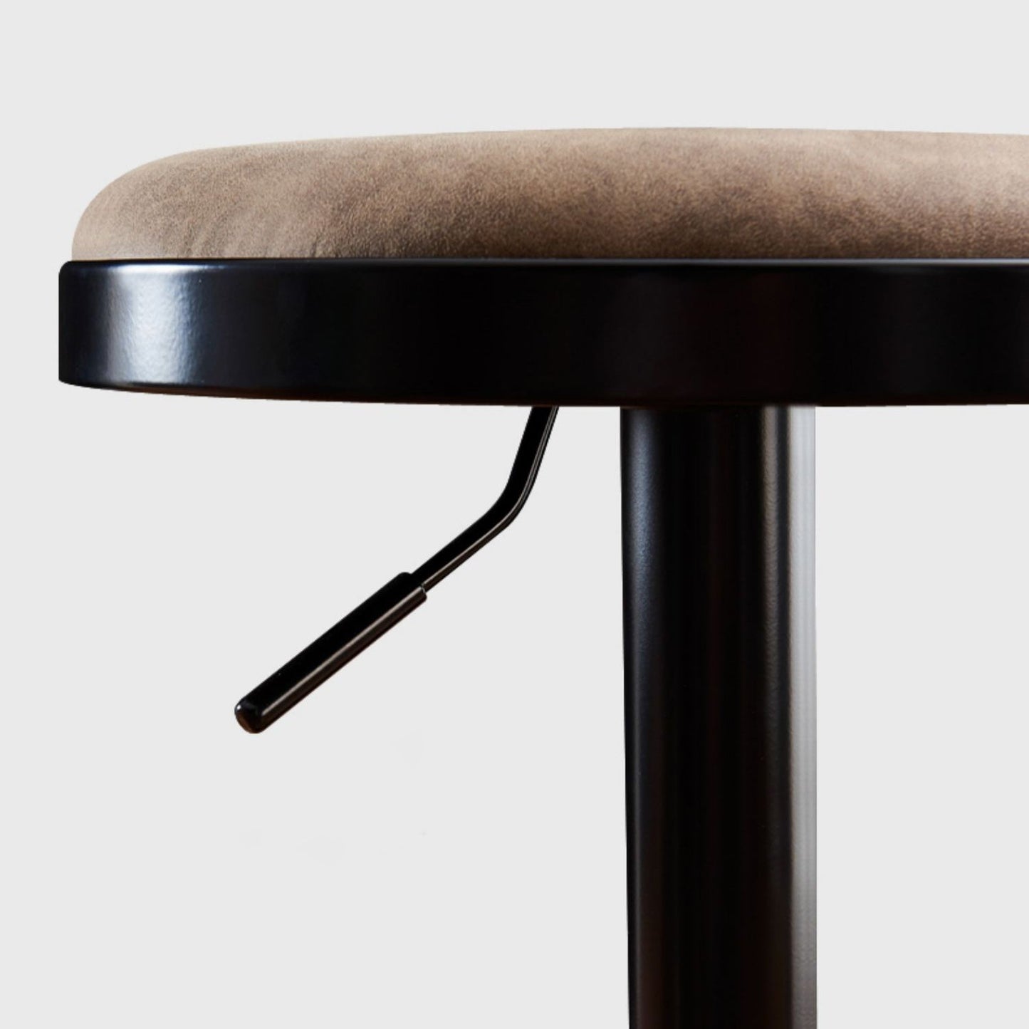 Barhocker aus Kunstleder, höhenverstellbare Barhocker mit Fußstütze