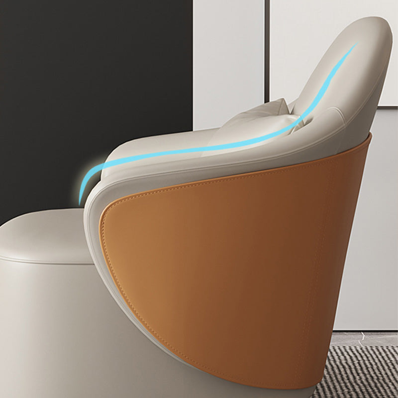 Grey Lounge Chair Arms Included Barrel Chair for Living Room Clearhalo 'Accent Chairs' 'accent_chairs' 'Chairs & Seating' 'furn' 'furn_accent_chairs' 'Furniture' 'Living Room Furniture' 7435181