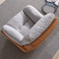 Recliner a Wingback contemporanea Base girevole in metallo interno reclinabile