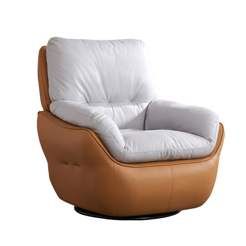 Recliner a Wingback contemporanea Base girevole in metallo interno reclinabile
