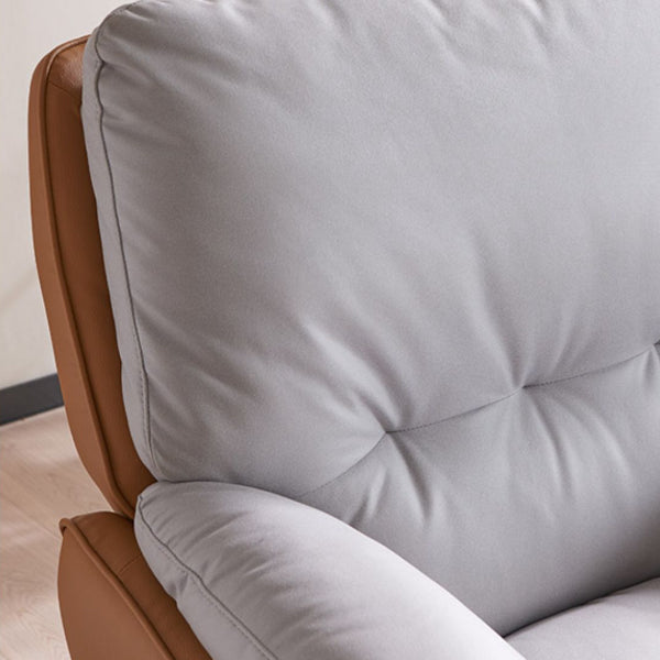 Recliner a Wingback contemporanea Base girevole in metallo interno reclinabile